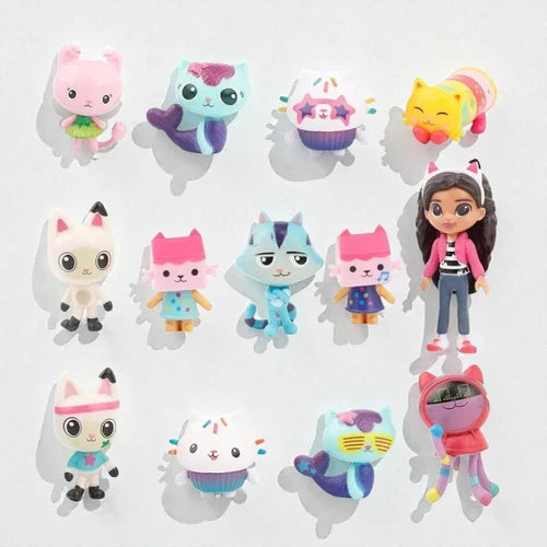 13pcs/set Gabby's Dollhouse Action Figure Cute Doll Collection Model Toys***