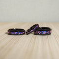 Purple Alexandrite Matching Tungsten Ring, 4/6/8MM band, His & Hers Band, Couples Rings with Box