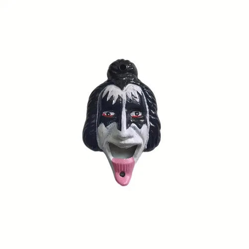 Rock Star Tongue Bottle Opener Cast Iron Wall Mounted Bar Man Cave Decor