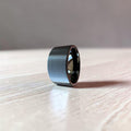 Super Men Women Black Tungsten Ring